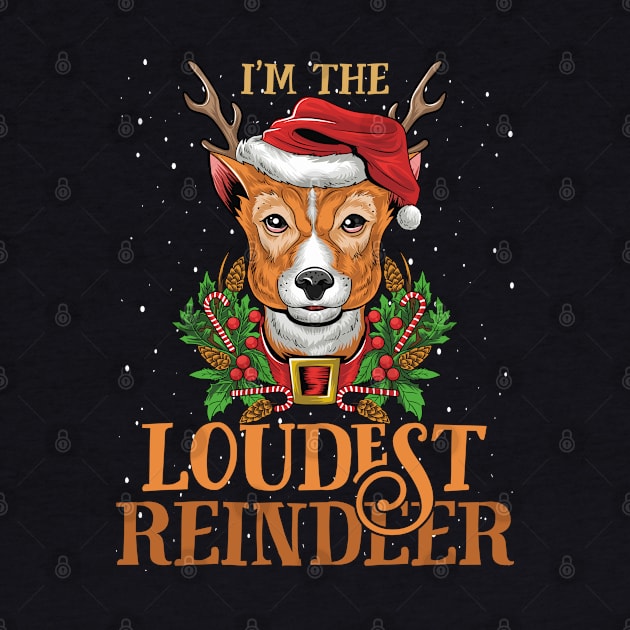 Im The Loudest Reindeer Christmas Funny Pajamas Funny Christmas Gift by intelus